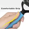 Petco Dog Grooming Outil de toilettage pour chien de compagnie Râteau à sous-poil 2 faces pour chats, chiens Brosse – Peigne de démêlage sûr pour enlever facilement les enchevêtrements de tapis (grande taille)