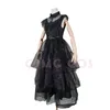 Cosplay Movie Wednesday Cosplay Costume Dresses Wednesday Addams Cosplay Gothic Wind Adult Barn Bedis Halloween Party Costumes 230331