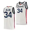 Connecticut Uconn Huskies College 34 Ray Allen Jersey Basketball 2023 Финал четыре 4 Бен Гордон 3 Джереми Лэмб 22 Руди Гей 32 Ричард Гамильтон 15 Кемба Уокер Стич NCAA