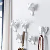 Hooks Rails Animal Shape Wall Mounted Hook Creative Key Holder Clothes Coat Hanger For Bedroom Living Room 230331