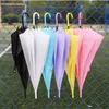 Clear Umbrellas Kids Parasol Colorful Transparent PVC Umbrella with Printing Gifts Customized Logo H23-48