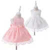 Robes De Fille Filles 2 Pcs Ensemble Né Bébé Vêtements Parti Porter Robe En Dentelle Jolie Fille Baptême Infantile Premier Anniversaire Robes De Baptême Drop Dhlfm