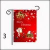 Banner Banderas Navidad Jardín Bandera Papá Noel Muñeco De Nieve Copo De Nieve Invierno Feliz Festival Hogar Colgante 30X45 Cm 34 Estilos Gota Del Dhd9G