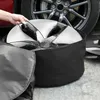 New Car Hubcaps Bag Oxford Wheel Cover Storage Bag For Tesla Model 3 Model Y Aero 18 19" Hub Protection Tidying Portable Accessory