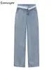 Jeans da donna Sumuyoo Mom Jean's Baggy Vita alta Pantaloni lunghi dritti Donna 2023 Moda Casual Pantaloni larghi da donna in denim 230330