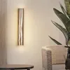 Lampade da parete Lampada da camera da letto in stile giapponese Log Crack Art Design TV Sfondo chiaro Divano creativo Striscia Decorazioni per la casa Comodino