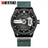 Armbanduhren Herren Militär Sportuhren Herren Quarz Datum Uhr Herren Casual Leder Relogio MasculinoArmbanduhren Thun22