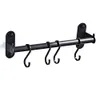 Suportes de armazenamento Racks Organizador de hardware Modern Kitchen Hanger perfurou a parede montada na parede alumínio Pan Pan Rack Selder de barra de panela Prateleira 2303331