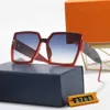 10% zniżki na luksusowy projektant Nowe okulary przeciwsłoneczne dla mężczyzn i kobiet 20% zniżki na modę dla mężczyzn Kobiet Universal Ins Screen Red Large Frame Print Street Street Photo Ink Tide