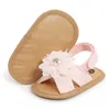 Sandalen babymeisjes prinses sandalen grote strass flower open bakken anti-skid zachte zool wandelschoenen enkel stick-on zomer voet slijtage z0331