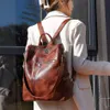 Sacs d'école 2023 tendance en cuir PU souple femmes sac à dos de luxe sacs à main femme livre sac grande capacité voyage sac à dos épaule 230331