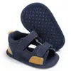 Sandalen New Summer Infant Newborn Baby Boy Girl Sandalen Soft Sole Crib Canvas Schuhe Sneaker Prewalker First Walker Babyschuhe 0-18M Z0331