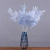 Dekorativa blommor kransar Simuleringsplantorna Långa blad av Mint Wedding Arrangement Artificial Home Interior Decoration Bloom Ofta blommar