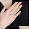 Band Ringe Klassisch Retro Vintage 925 Sterling Sier Hand Offener Finger Blatt Hoop Für Frauen Valentinstag Jewelryz Drop Delive Dhgarden Dhmmf