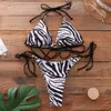 Traje de baño para mujer Sexy Brasileño Tanga Bikini Mujer Mujeres 2023 Vendaje Leopardo Traje de baño Micro Set Verano Ropa de playa Traje de baño 230331