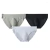 Sous-pants Briefes Men's Pantes Ice Silk Mens Underwear Sous sans couture sexy 3D SPCHEUR ULTRA-THIN BRIEMPS GAY HOMME BIKINI