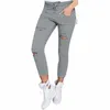 Jeans da donna strappati per pantaloni da donna di grandi dimensioni Pantaloni a matita elasticizzati Legging 230330