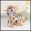 Keychains 2023 Fashion Creative Tiger Keychain Girls Bag Ornamenten Auto Key Chain Exquisite Gift Birthday Party Favors