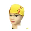 Party Favor 20Style Baseball Hairband Softball Sports Sweat Ball Bandeaux Yoga Fitness Écharpe Femmes Hommes Football Équipe Bande De Cheveux Drop Dhygd