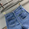 Jeans womens estate estate utensili multipocchi irregolari aline shorts shorts women wasit wasit largo wideleg 230331