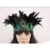 1 pc's kleurrijke carnaval veer originele Indiase hoofdtooi / veren hoofdband / veer haaraccessoires