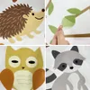 Wandaufkleber Cartoon Tribe Forest Animal Tree Nursery Wandtattoo Abnehmbare Nursery Vinyl Wall Decal Baby Game Room Interior Home Decoration 230331