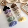 Hair Clips Plush Catch Clip Qiu Dong Style Color Catches Wind Simple And Versatile Female Temperament Headdress Hairpin