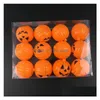 Party Gunst Orange Pumpkin Bucket Halloween Props Tabel Ornamenten Mini Funny Articles Trick Treat Candy Box Case met ER GGA2600 DRO DHCHV