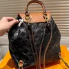 2023 New Designer Backpack Classic Letter Women's Casual Leather Backpack European and American Trend Soft Backpack Printed Handbag