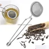 Kaffee Tee Werkzeuge Geschirr Zubehör Infuser Edelstahl Kugel Mesh Sieb Kraut Gewürzfilter Diffusor Griff Kugel Rrb15 Dhduf