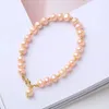 Strand Classic Fashion Fashion Natural Pearl Beaster Bracelet для женщин Высококачественные розовые барочные аксессуары для ювелирных изделий оптом