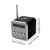 Radio Pocket FM Wireless Digital MP3 Player LCD Display Compatible With 35mm Interface 2Inch Square 600mAh Battery 230331