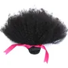 Утки бразильские афро кудрявые вьющиеся человеческие волосы для наращивания необработанные перуанские малазийские афро пучки волос