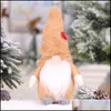 Noel Süslemeleri Peluş Oyuncak İsveç Gnome Noel Orman Adam Bebek Süsleri Çocuk İskandinav İskandinav Cüce Oyuncaklar Damla Teslimat Ev Dhcqr