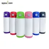 12oz Sublimation Tumblers STRAIGHT Blank Sippy Cup in Bulk Kid Cups Stainless Steel Water Bottle Safe Children Toddler Wholesale AAA