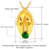 Anhänger Halsketten Collare Carving Mask Anhänger Goldfarbe Schmuck Halskette Frauen African Papua Guinea P994