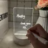 Luzes noturnas Nota Board LED Night Light Rewritable Message Board com caneta quente Luz suave Usb Power Night Lamp Home Holiday Presente para Crianças P230331