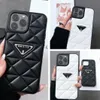 Vackra Saffiano -telefonfodral för iPhone 15 14 13 12 Pro Max Luxury Designer Leather Hi Quality Purse 18 17 16 15Pro 14Pro 13Pro 13 12Pro 12 Case With Logo Box Packing