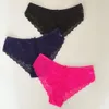 Dames slipje 3 pack dames kanten ondergoed sexy ondergoed dames ondergoed transparante culotte ondergoed vaste kleur ondergoed 230331