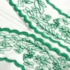 Casual jurken v nek mouwloos imperium taille enkel lengte maxi groen borduurwerk witte feestjurk