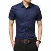 Camisas casuais masculinas Marca de camisa masculina Luxo de luxo de algodão masculino de manga curta Cardigan Cardigan Roupas masculinas 2303331