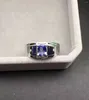 Cluster Rings Man RingNatural And Real Tanzanite Ring Gemstone 925 Sterling Silver Fine Jewelry