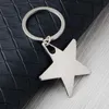 Party Favor Novelty Zinc Alloy Star Shaped Key Chains Metal Star Key Rings for Gifts Free Shipping