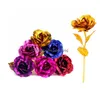Couronnes De Fleurs Décoratives De Mode 24K Feuille D'or Plaqué Rose Cadeaux Créatifs Dure Pour Les Amoureux Saint Valentin Décoration De La Maison Dhhkm