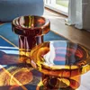 Floor Lamps Creative Glass Coffee Tables Living Room Furniture Modern Design Round Tea Table Sofa Side