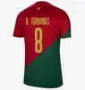 2022 Portugal Soccer Jerseys 22 23 Joao Felix Ruben Dias Football Shirt Bernardo B. Fernandes Andre Silva Camisa de Futebol Joao Cancelo Men Women Jersey