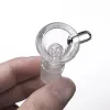 Hookah Accessoires Glazen kruidenhouder Roken Bong Slider Funnel Bowl Groothandel 14 mm Mannelijke kom met 6 holes Honingraat Scherm 14 mm Mannelijk gewricht