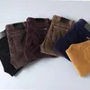 Men's Pants Winter Velvet Corduroy Pants Men Black Brown Thicken Loose Casual Pants Male Trousers Clothes Straight 2021 W0325