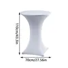 Tovaglia Cocktail High Top Covers Bianco Rotondo Montato Poliestere Buffet Pieghevole Stretch Banchetto El Decorazione Del Partito