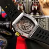 Luxe Mechanisch Horloge Richar Mills Rm11-03 Swiss Sapphire Mirror Rubber Horlogeband met Automatisch Uurwerk TG8R3